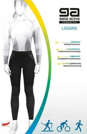 GATTA Leggings Therm Basic Dablam k.Black-Grey r.M