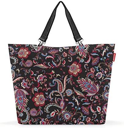 reisenthel Shopper XL – przestronna torba na zakupy i elegancka torebka w jednym – z wodoodpornego materiału, Paisley Black, XL, Shopper