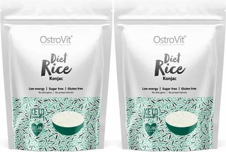 Ostrovit Makaron Konjac Diet Rice Keto Friendly 2x400g