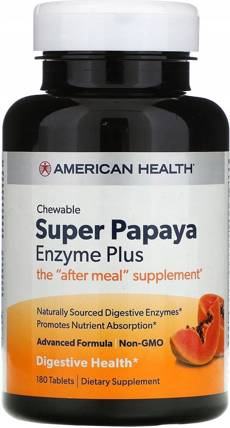 American Health Papaya Enzyme Plus 180tabl Opinie i ceny na Ceneo.pl