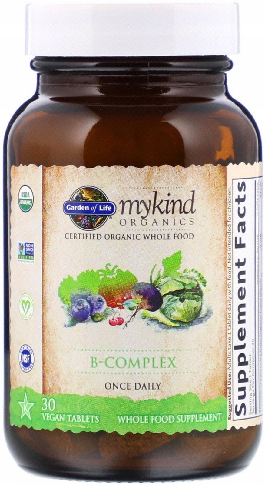 Garden Of Life Mykind B Complex 30Tabl - Opinie I Ceny Na Ceneo.pl