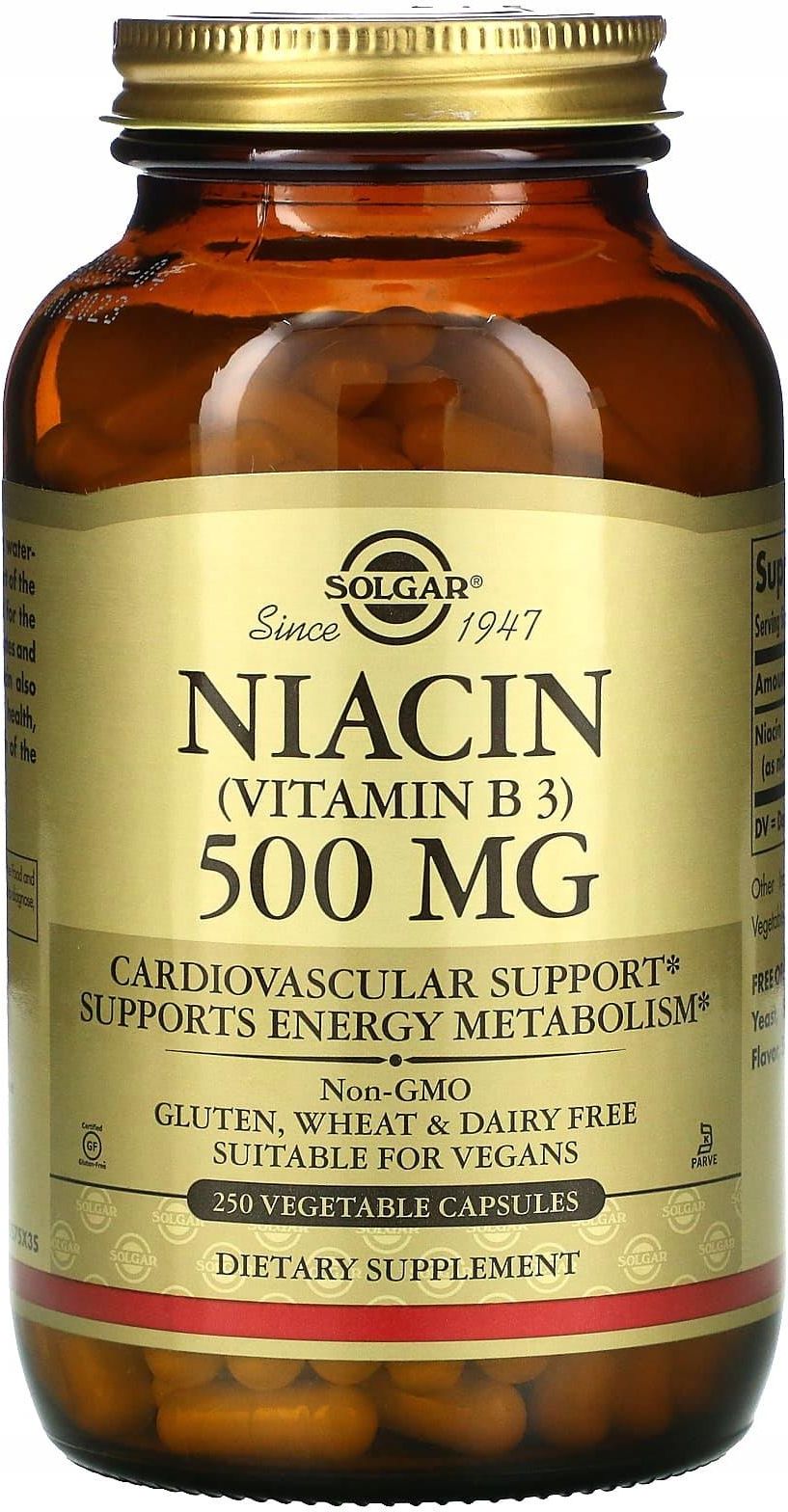 Solgar Vitamin B3 Niacin 500 Mg 250tabl. Opinie i ceny na Ceneo.pl