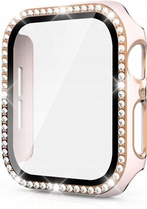 Etui Do Apple Watch 45mm Diamond Różowo-Złote Inny