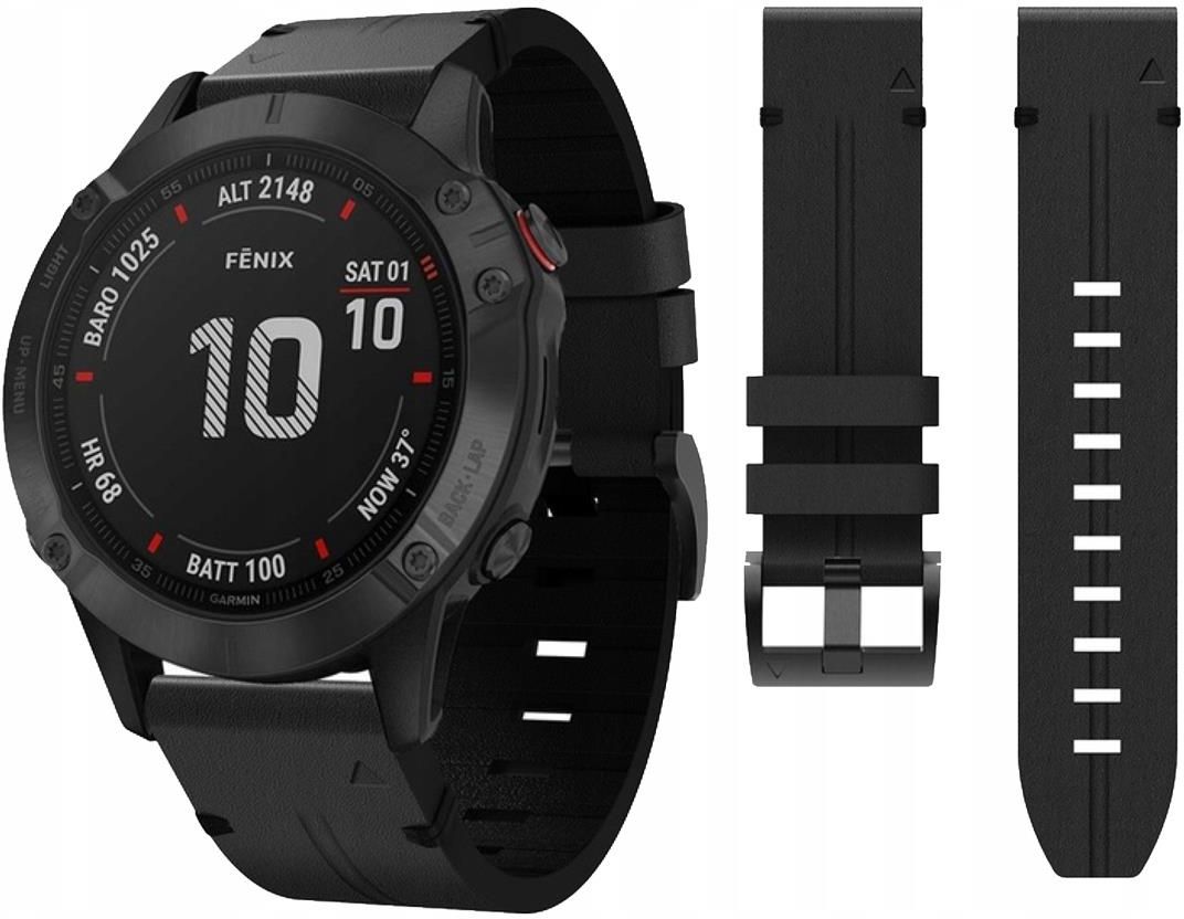 MoKo Cinturino compatibile con Garmin Fenix 3/3 HR/5X/5X Plus/Tactix Charlie /Descent Mk1, cinturino di ricambio in silicone con strumenti, colore: blu notte