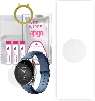 Apgo 1X Folia Hydrożelowa Do Xiaomi Watch S2 42 mm - Smartwatch Hydrogel Protection Hydrożel Błyszczący