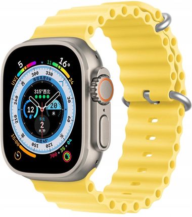 Pasek Do Apple Watch 8 7 6 5 4 3 2 Se 45 44 42 mm Żółty