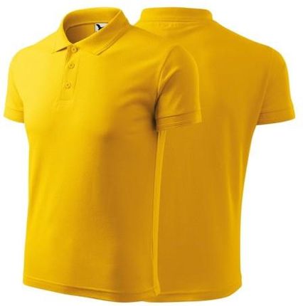 Malfini Koszulka Żółta Polo Z Logo Na Sercu Męska Z Nadrukiem Logo Firmy 200G 203 Kolor 04 Koszulka Polo