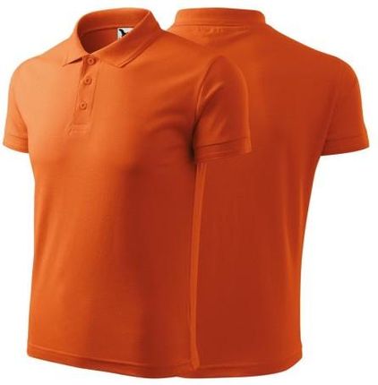 Malfini Koszulka Pomarańczowa Polo Z Logo Na Sercu Męska Z Nadrukiem Logo Firmy 200G 203 Kolor 11 Koszulka Polo