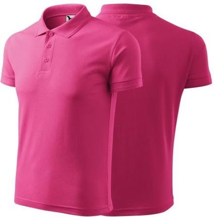Malfini Koszulka Czerwień Purpurowa Polo Z Logo Na Sercu I Plecach Męska Z Nadrukiem Logo Firmy 200G 203 Kolor 40 Koszulka Polo