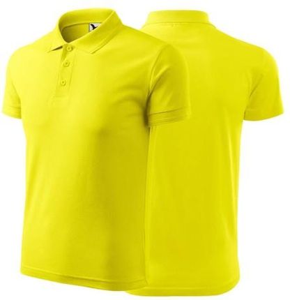 Malfini Koszulka Cytrynowa Polo Z Logo Na Sercu I Plecach Męska Z Nadrukiem Logo Firmy 200G 203 Kolor 96 Koszulka Polo