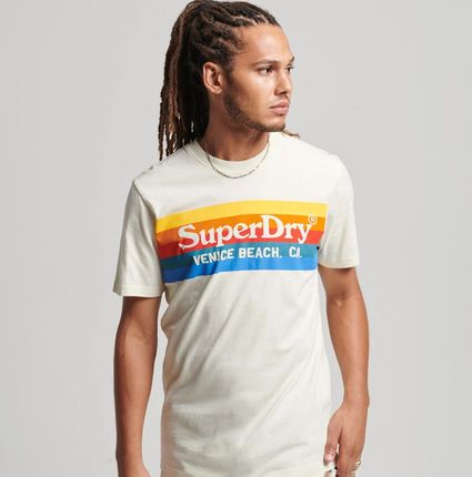 Męska Koszulka z krótkim rękawem Superdry Vintage Venue T-Shirt M1011468A71D – Biały