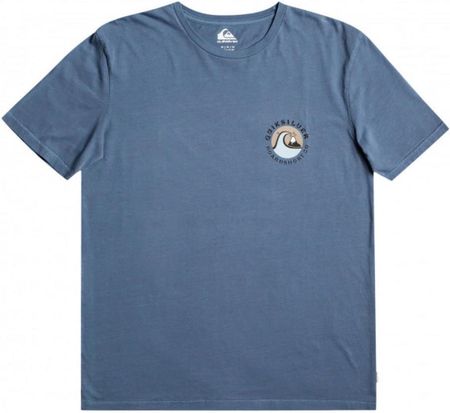 Męski t-shirt z nadrukiem Quiksilver Pastime Paradise - niebieski