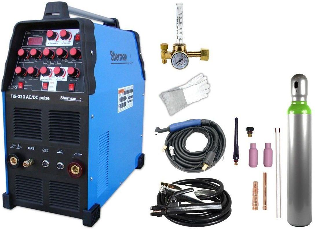 Spawarka Sherman Spawarka Tig 320 Ac/Dc Pulse Zestaw Pakiet Akcesoriów ...