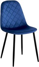 Zdjęcie Krzesło welurowe Orlando Velvet granatowe - Górowo Iławeckie