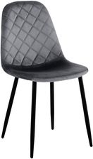 Zdjęcie Krzesło welurowe Orlando Velvet grafitowe - Kowal