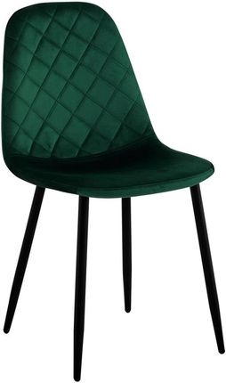 Krzesło welurowe Orlando Velvet ciemnozielone