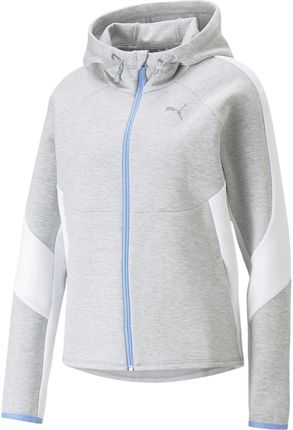 BLUZA Z KAPTUREM DAMSKA PUMA EVOSTRIPE SZARA 67308504