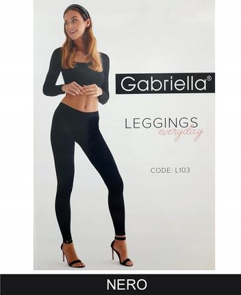 GABRIELLA Leggings EVERYDAY L103 k.:NERO r.:5