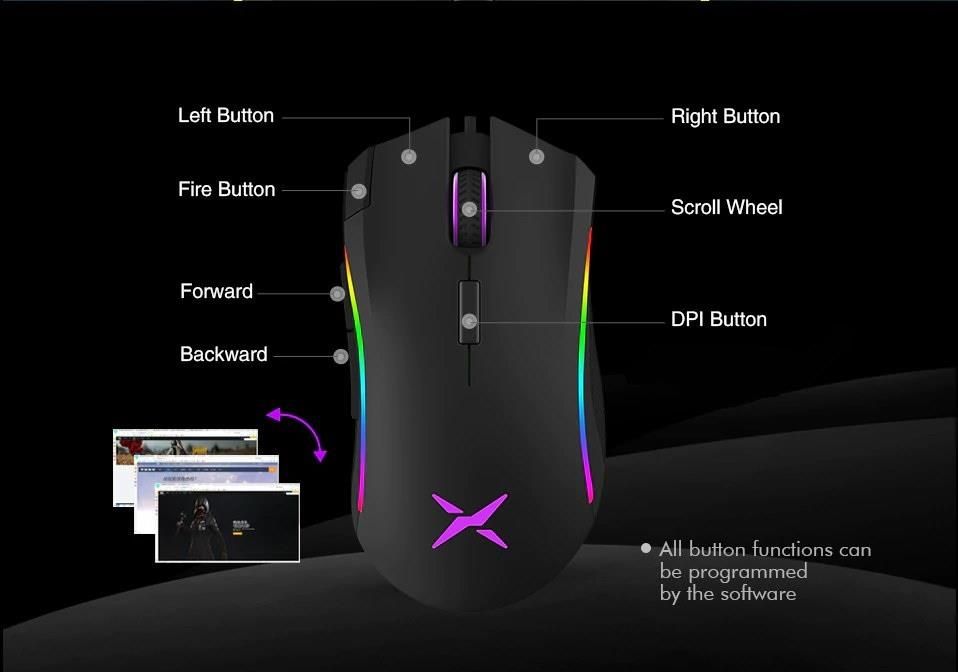 Mysz Delux M625 Rgb (M62520A000220) - Opinie i ceny na Ceneo.pl