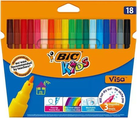 Bic Flamastry Kids Visa 18 Kolorów