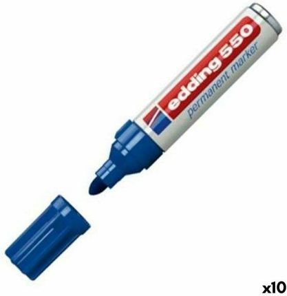 Edding Marker Permanentny 550 3-4Mm Niebieski 10 Sztuk