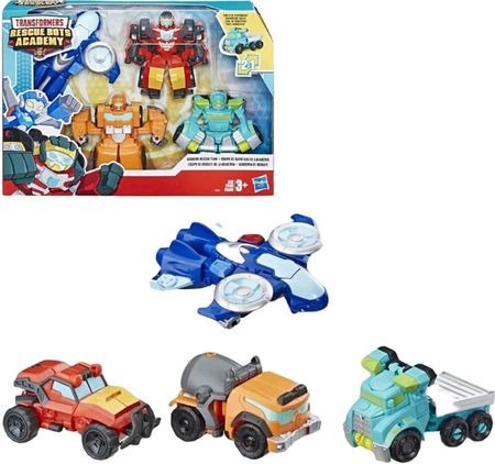 Hasbro Transformers Rescue Bots Academy Zestaw 4 Autobotów 2w1 E5099
