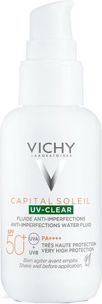 Vichy Capital Soleil Uv Clear Fluid Przeciw Niedoskonałościom Spf50+ 40ml