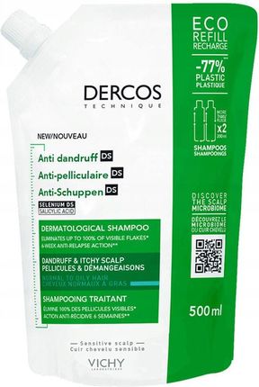 Vichy Dercos szampon przeciwłupieżowy uzupełnienie 500ml