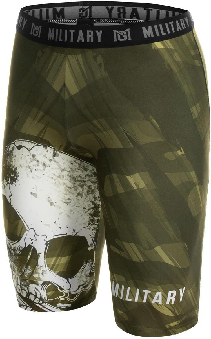 Military Gym Wear Spodenki Kompresyjne Skull Khaki Ceny i opinie