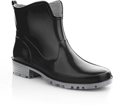 Kalosz damski ELKE czarny/szary, Lemigo  LEMIGO