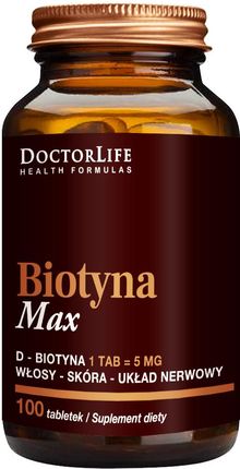 Doctor Life BIOTYNA MAX D-Biotyna 5000 WŁOSY SKÓRA