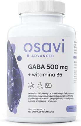 Osavi GABA 500mg + Witamina B6 120 kaps