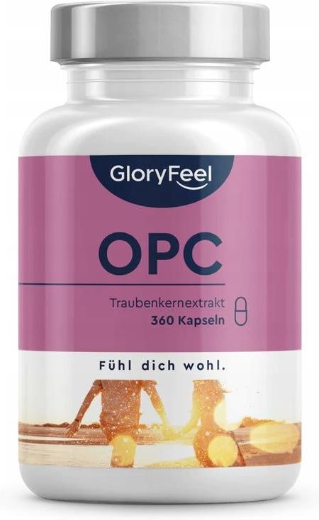 Gloryfeel Opc Z Pestek Winogron Vegan 360kaps - Opinie i ceny na Ceneo.pl