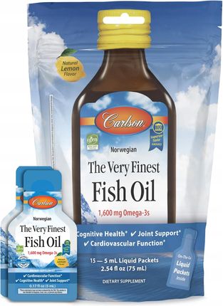 Carlson Labs CarlsonLabs The Very Finest Fish Oil 1600mg 15x5ml