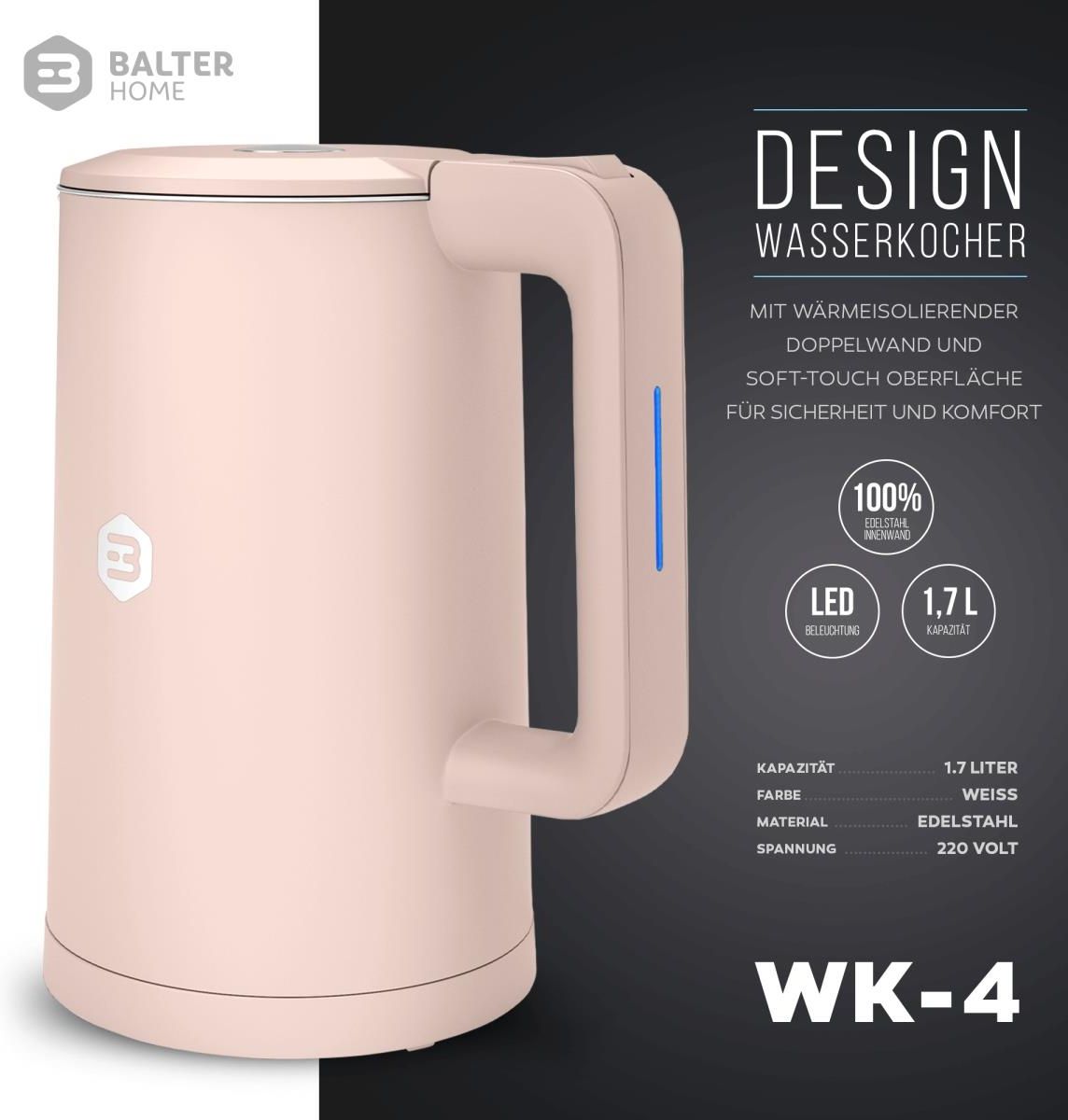 Czajnik Balter Home WK04PK - Opinie i ceny na Ceneo.pl