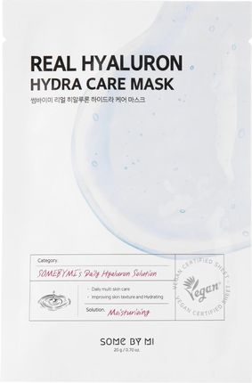 Some By Mi Real Hyaluron Hydra Care Mask Nawilżająca Maska W Płachcie 20 g