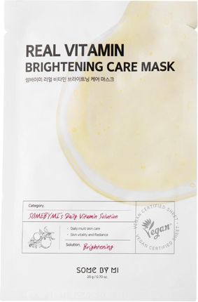Some By Mi Real Vitamin Brightening Care Mask Rozjaśniająca Maska W Płachcie 20 g