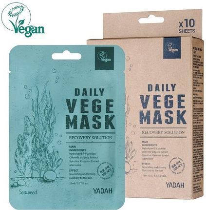 Yadah Daily Vege Mask Seaweed Odbudowująca Maska W Płachcie 23 ml