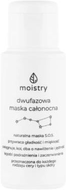 Moistry Naturalna Dwufazowa Maska Do Twarzy Całonocna S.O.S. Dla Skóry Podrażnionej 50 ml