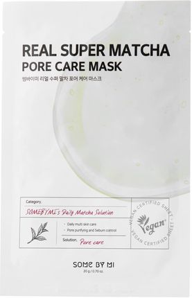 Some By Mi Real Super Matcha Pore Care Mask Oczyszczająca Maska W Płachcie 20 g