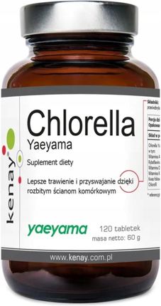 Kenay Ag Chlorella Yaeyama Japońska 500Mg 120Tabl