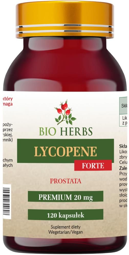 BIO HERBS Lycopene forte 20mg 120kaps Opinie i ceny na Ceneo.pl