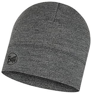 Buff czapka typu beanie, wełna merynosowa, unisex, dla dorosłych, jasnoszara, melanżowa