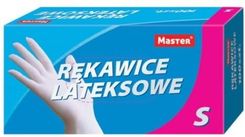 Zdjęcie Master Rękawice Lateksowe Pudrowe Rozmiar S Ika 100Szt. - Czeladź