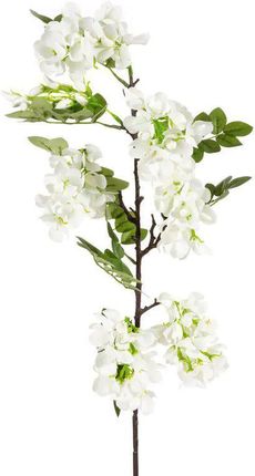 Eurofirany Kwiat Sztuczny Wisteria Natu Biały X6 85135
