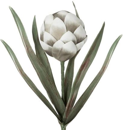 Eurofirany Sztuczny Kwiat Dekoracyjny Karczoch Flore Jasnoszary X6 86938