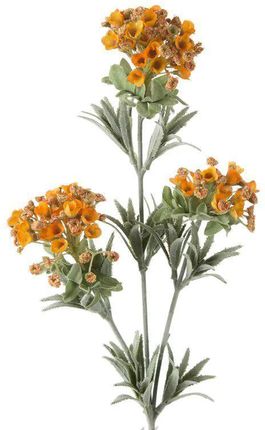 Eurofirany Sztuczny Kwiat Dekoracyjny Hortensja Natu Pomarańczowa X6 88916