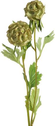 Eurofirany Sztuczny Kwiat Dekoracyjny Chryzantema Natu Zielony X6 88936
