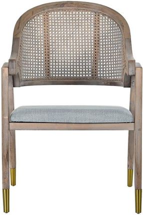Dkd Home Decor Krzesło Jodła Poliester Jasnoszary (59X55 88 Cm) 649314