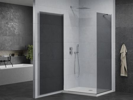 Mexen Pretoria 80x100cm Grafit Chrom + Brodzik Flat 852-080-100-01-40-4010 - zdjęcie 5
